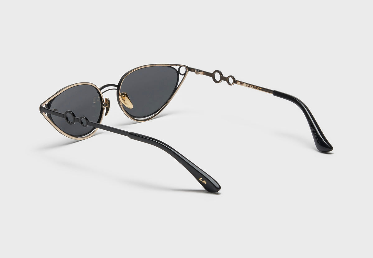 lula pace sunglasses for women metal titanium black gold high quality premium luxury eyewear