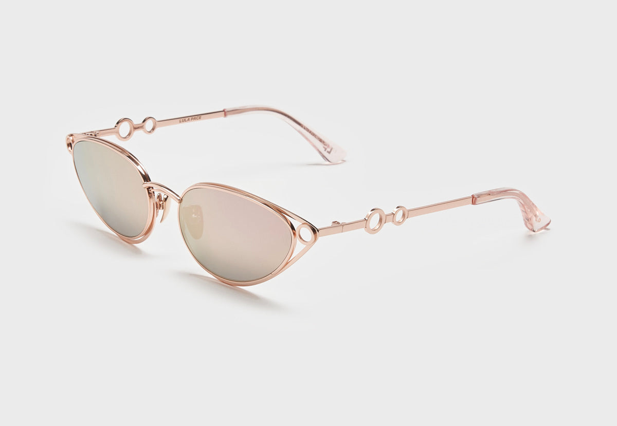 lula pace sunglasses for women metal titanium rose gold high quality premium luxury eyewear
