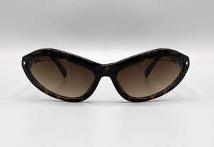 Prada Y2K Women's Wrap Sunglasses. Certified Authentic With Case
