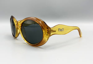 D&G Amber Oval 90s Sunglasses