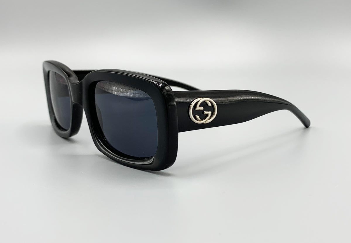 Gucci // Grey Acetate Rectangular Sunglasses – VSP Consignment