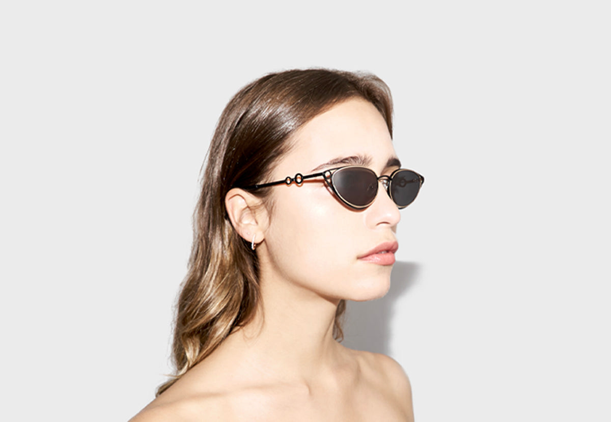lula pace sunglasses for women metal titanium black gold high quality premium luxury eyewear